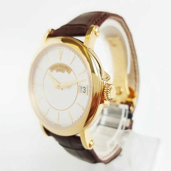 

clone classical p luxury a elegant t ultra thin e 38mm*10mm k wrist watches new 5153 614p 3k cal.324 high-end quality iced out watch for men, Slivery;brown