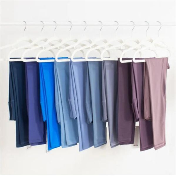 

2023 lu-088 yoga trousers sports high waist elastic jogging gym running pants for women yoga tenue de sport femme pant