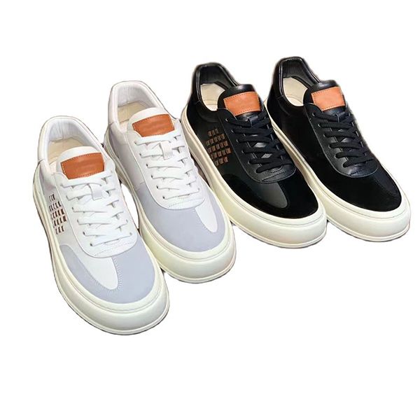 

design four seasons men's low-lace-up round head breathable splicing casual non-slip fashionable shoes have two classic colors, Black