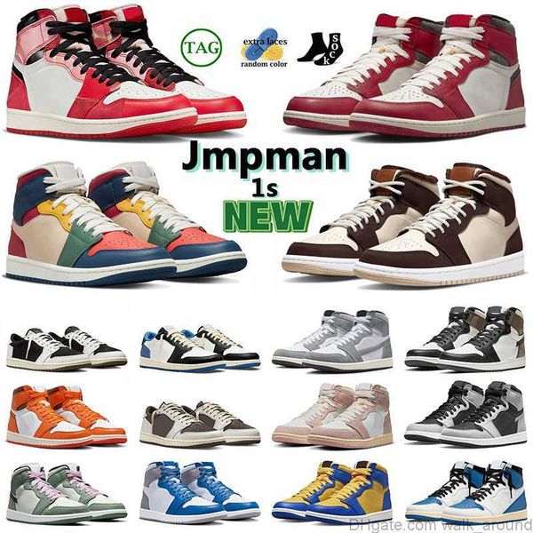 

jorda n 2023 new washed pink 1s basketball shoes retros next chapter 1 white cement heritage craft vibrations skyline dark mocha women mens