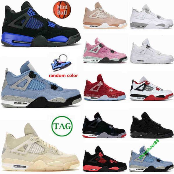 

jumpman 4 og 4s sail shimmer mens basketball shoes university blue black cat red thunder pure money hyper royal men women sneakers trai