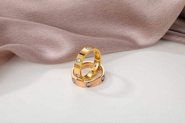 

high version card love couple ring 18k gold rose euro, Silver