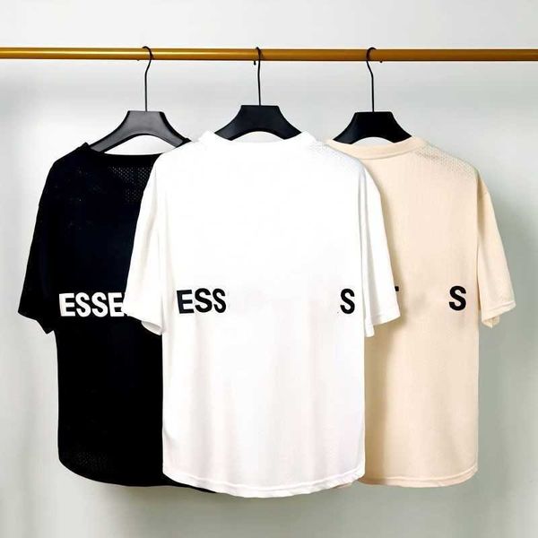 

summer mens t shirt mesh short sleeved shirt light breathable quick-drying tee designer t shirt men women loose oversized t-shirt us size, White;black