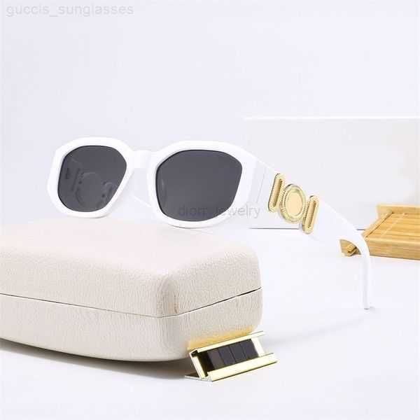 

luxury designer sunglasses for women mens glasses polarized uv protectio lunette gafas de sol shades goggle with box beach sun frame fashion, White;black