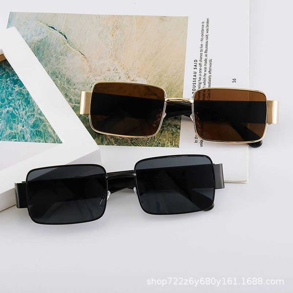

big new style frame square fashion big face thin sunglasses, White;black