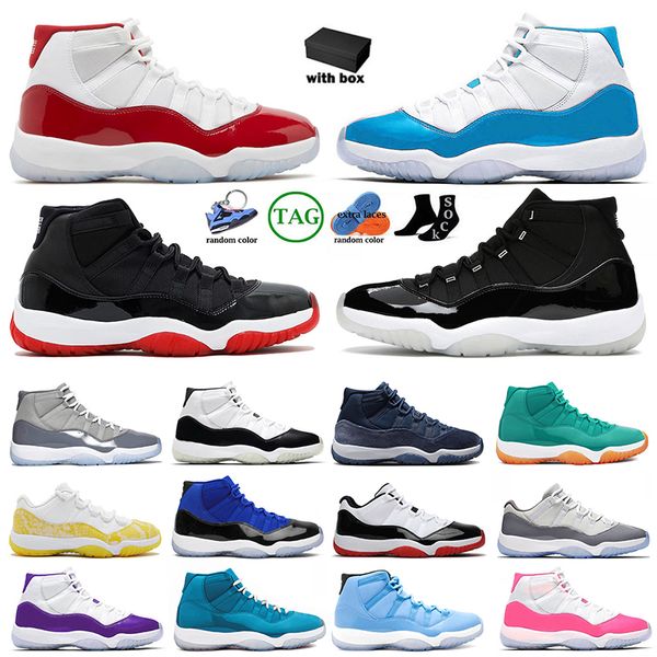 

basketball shoes 11 dmp cherry 11s sneakers pink cement grey midnight navy high space jam olive white bred j11 jorden11s mens womrns trainer