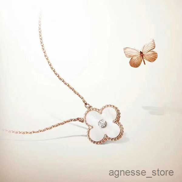 

pendant necklaces leaf necklace natural gemstone gold designer for woman advanced materials size jewelry classic style anniversary gift r230, Silver