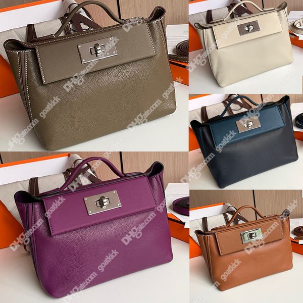 

2424 bags crossbody shoulder bag women leather brown handbag woman meenger vintage fashion h designer handbags tote shoppers purses wallet