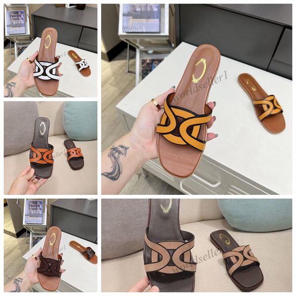 

casual shoes kate leather slippers genuine designer slippers same style for womens summer outwear leisure vacation beach, Black