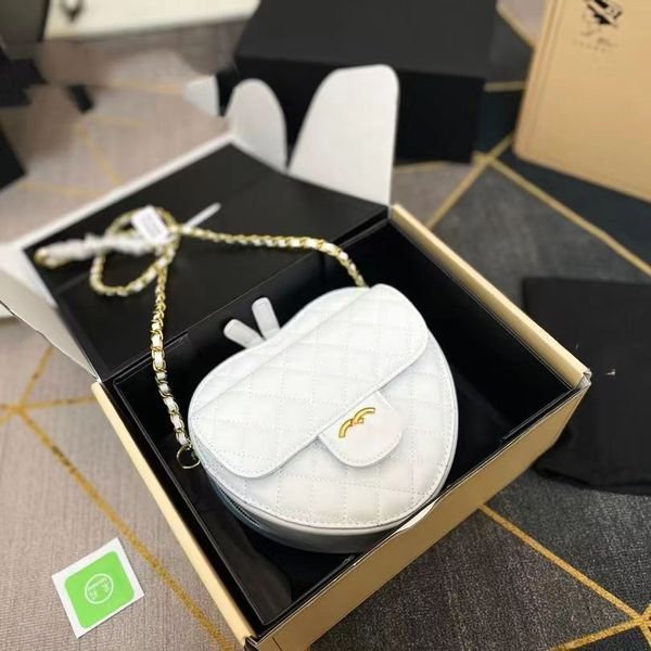 

quality luxury ling embroidery thread mobile bags women age season new popular joker chain inclined shoulder bag small heart-shaped mini pea