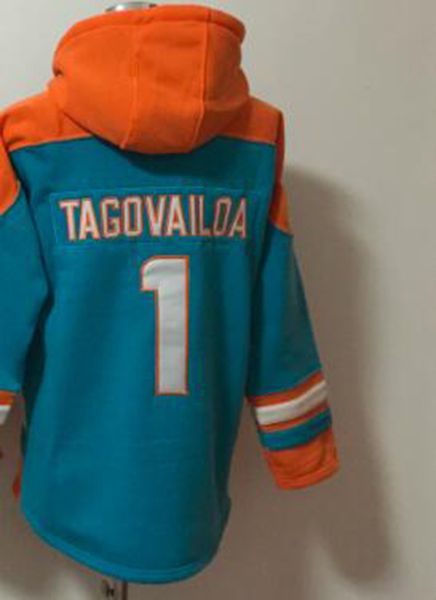 

miami #1 tua tagovailoa fans hoodie american football pullover, Black