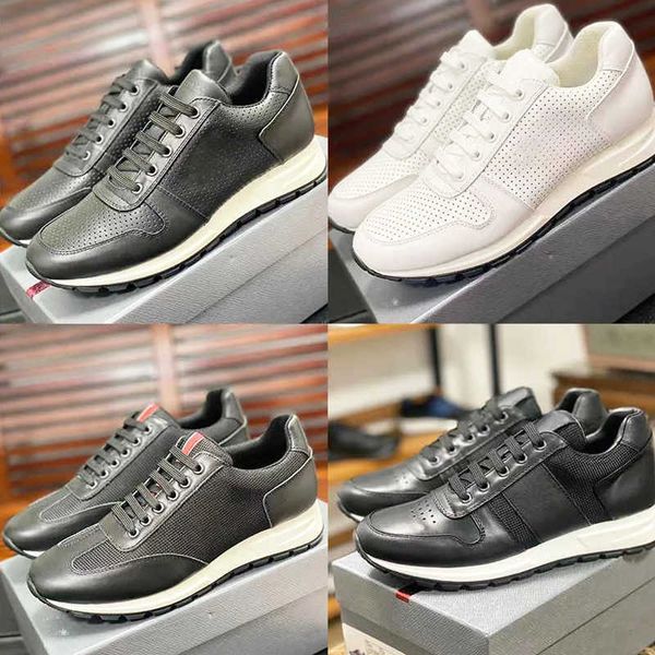 

men runner sneakers back trainers running shoes casual shoes match platform shoe race triple fabric leather triple classic eu40-45 with box, Black