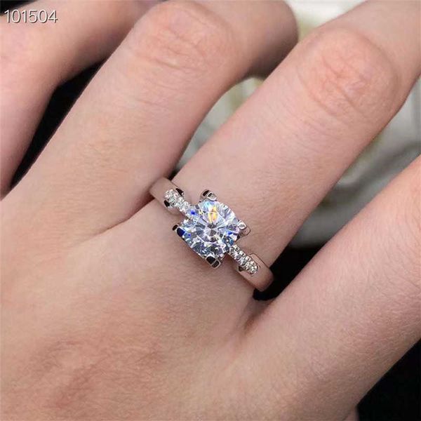

wholesale high-quality mosan diamond sterling silver s925 small man waist ox head ring card smiling face d color vvs set in america