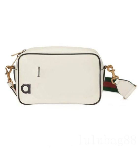 

causal womens designer bag luxury letter camera messenger bag leather white yellow solid color bolsas hiking classic simple shoulder bags re