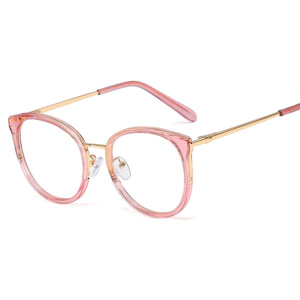 

sunglasses eye glasses frames for women retro myopia nearsighted anti blue light clear lens black round transparent female, White;black