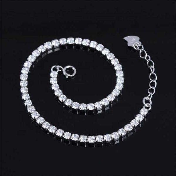 

yaeno fine jewelry real silver 925 iced out tennis bracelet 2mm 3mm width available