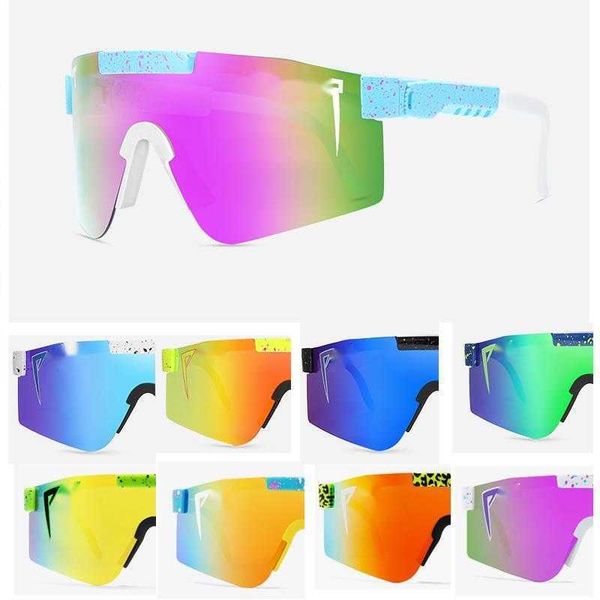 

2023 original viper sport google tr90 polarized sunglasses for men/women outdoor windproof eyewear 100% uv mirrored lens gift, White;black