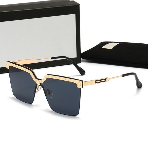 

2023 new luxury polarized designer sunglasses letter g lens fashion for womens&mens goggles senior eyewear vintage metal sun glasses frame, White;black