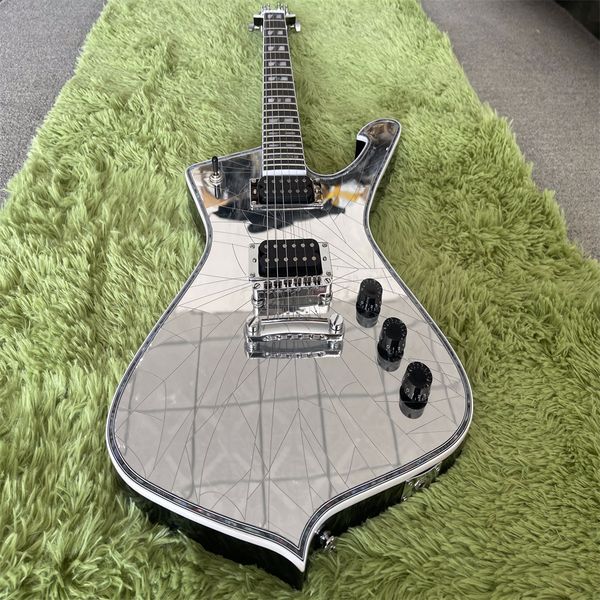 

silver mirror crack iban in iceman guitar of fast ship