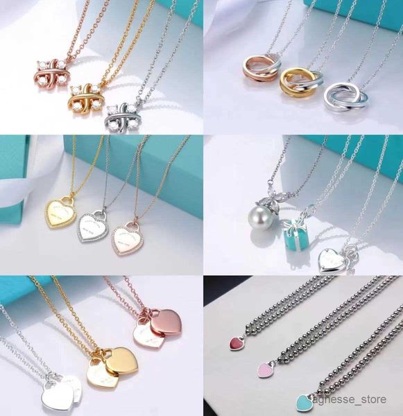 

pendant necklaces home high-end design chain brings together light luxury fashion quality women's necklace pendant necklace festival fi, Silver
