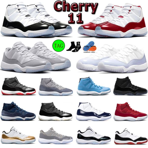 

cherry 11 mens basketball shoes 11s legend blue bred 25th anniversary concord cool grey gamma outdoor low womens sports trainers eur 36-47
