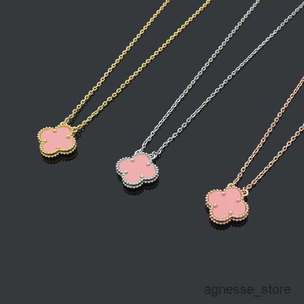 

pendant necklaces 15mm pendant gold rose silver necklace ceramic black white red green pink blue love jewelry women girl 46cm extender 4cm r