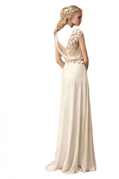 

long evening dresses bride princess banquet lace chiffon prom dress greek goddess elegant backless flower plus size formal dress, Black;red