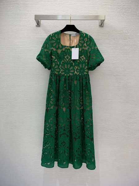 

23ss summer dresses women dress women designer clothes fashion square neck slim fit short sleeve celebrity style lantern sleeves large swing, Black;gray