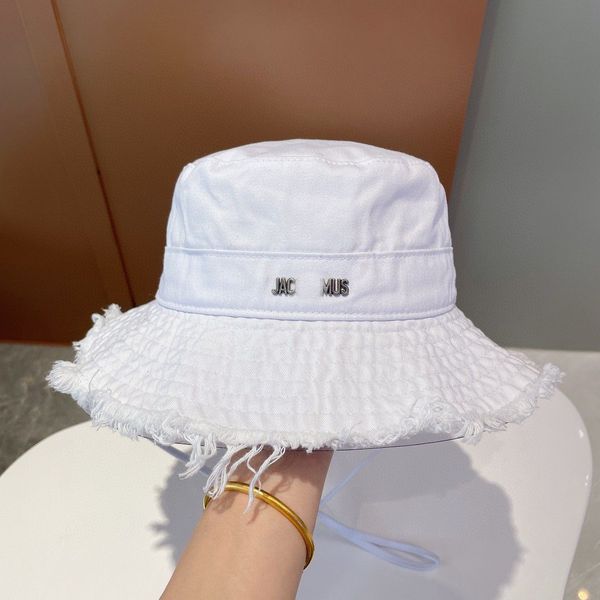 

popular casquette bob wide brim designer bucket hats for women fashion frayed cap, Blue;gray