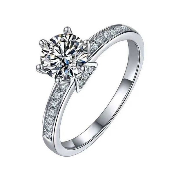 

original boutique belgium high purity colorful moissanite light luxury carti queen wedding diamond ring silver plated fashion girl 6z7d