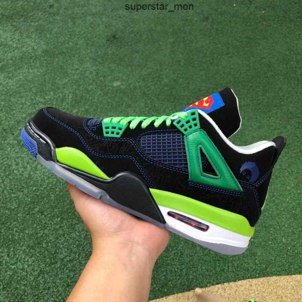 

2023 authentic 4 doernbecher db superman 4s shoes men sports basketball sneakers with original 308497-015
