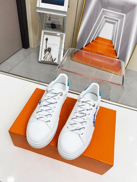 

2023 new casual shoes trainers women flats platform sneakers designer oversized white black leather velvet suede womens lace up 0614