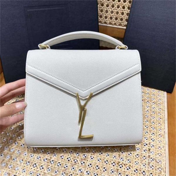 

luxury designer bag ysle women cassandras tote mini black handbag fashion clutch totes bags for woman metal letter plain envelope crossbody