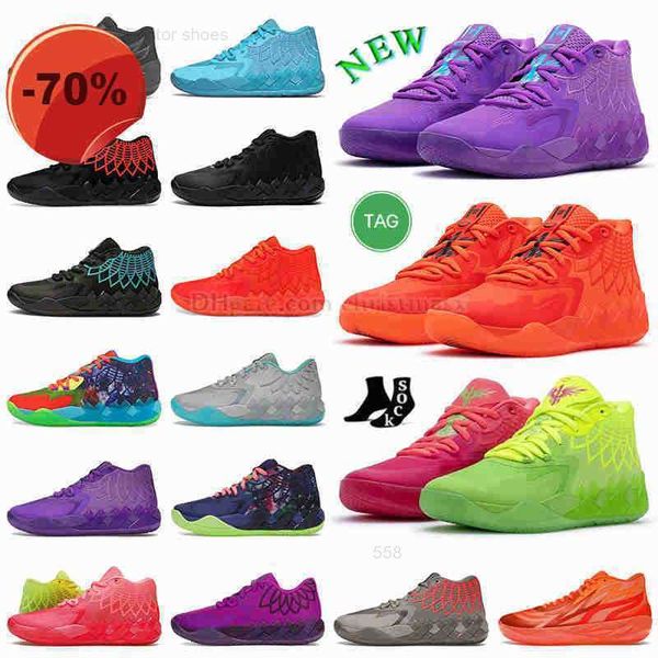 

og ball lamelo mb.01 02 basketball shoes mens womens designer sneakers queen city ricks and mortys melo mb1 purple yellow lonzo green red bl