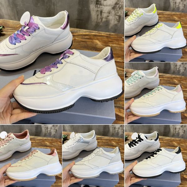 

hogans interactive sneakers designer women casual shoes luxury leather upper platform slip-on sneakers shoe, Black