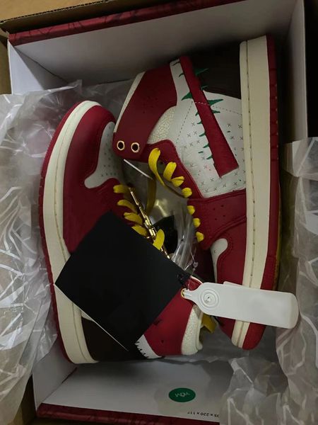 

teyana taylor x 1 zoom cmft 2 a rose jumpman 1 og horn rose anti slip durable shock absorbent high vintage basketball shoe women's red