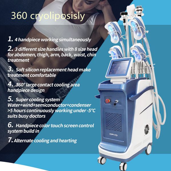 

5 handles cellulite removal cryolipolysis 360 surrounding cryo fat ing slimming machine