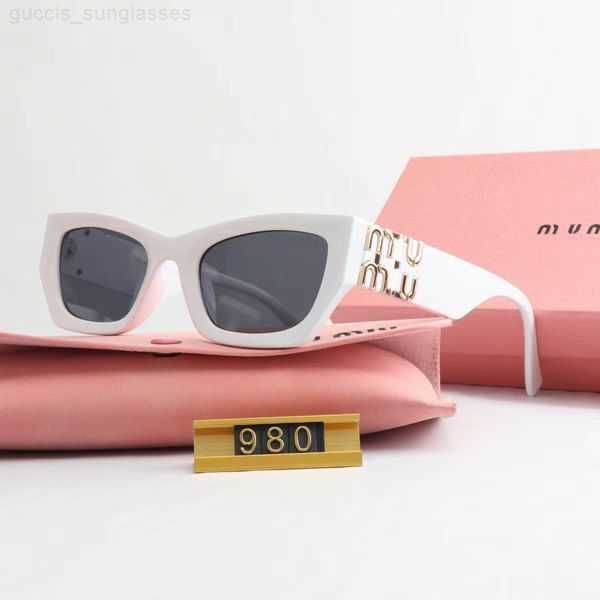 

miu sunglasses oval frame designer sunglasses women radiation resistant personality men's retro glasses board high grade high uv400 miu, White;black