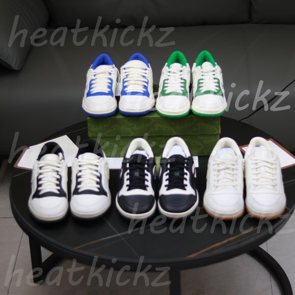 

men ggity and women mac80 sports shoes designer shoes interlocking embroidery black and white lace up leather sports shoes retro casual shoe