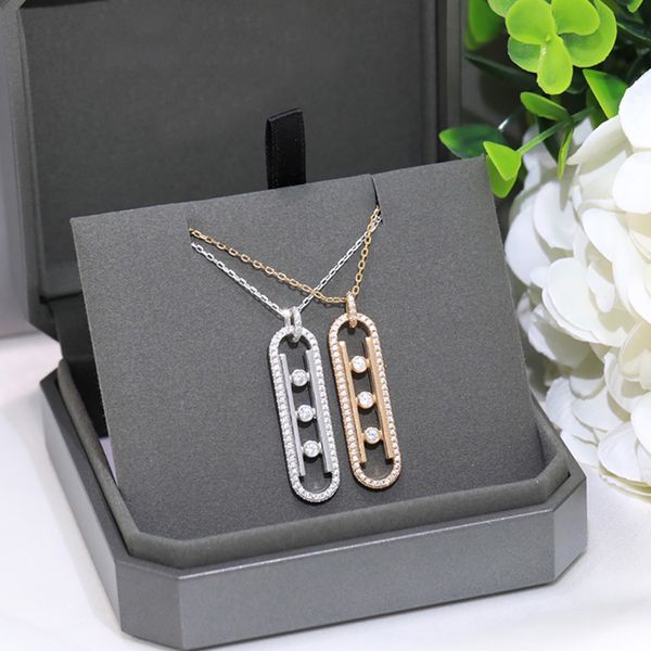 

move 10th necklace for woman designer diamond crystal sterling silver highest counter quality classic style jewelry never fade anniversary g