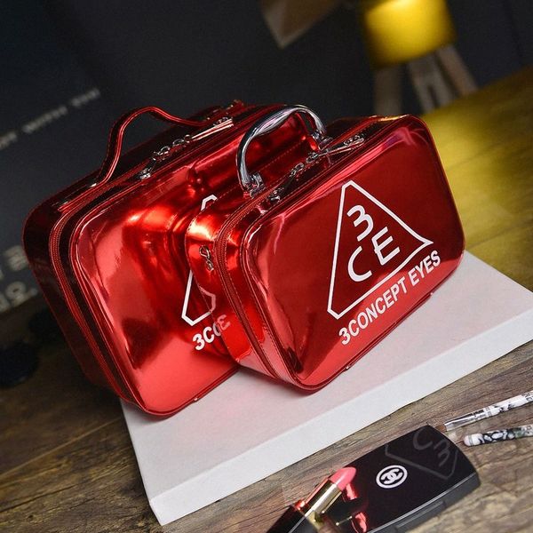 

23 brand luxury women's cartoon new style bright skin makeup bag large capacity small size portable toiletries deskstorage box z3jx#
