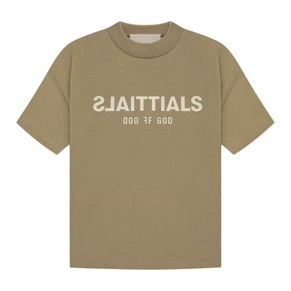 

23ss new limited woman men's t-shirts simple classic letter printed short sleeve casual loose summer fashion breathable high street sol, White;black