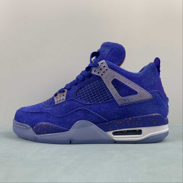 

men shoes jumpman 4 game royal orange blue sp basketball shoes sports sneakers