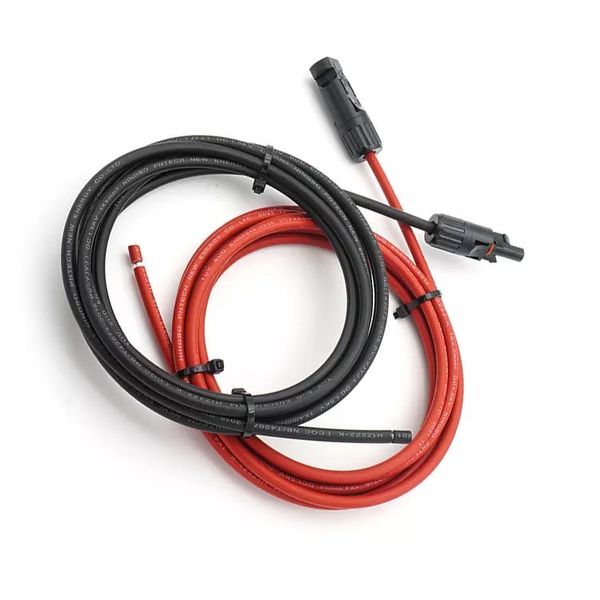 

20 feet 10awg solar extension cable with female and male connector with extra pair of connectors solar panel adaptor kit tool (20ft red + 20