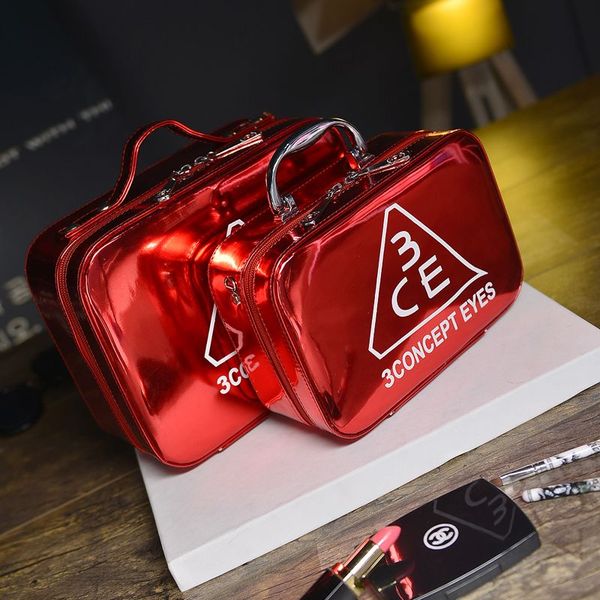 

23 brand luxury women's cartoon new style bright skin makeup bag large capacity small size portable toiletries deskstorage box