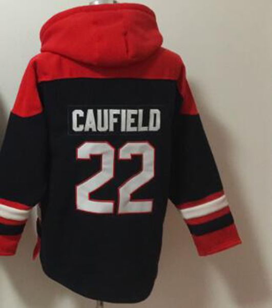 

montreal #22 cole caufield fans hoodie american ice hockey pullover, Black
