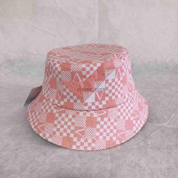 

wide brim hats designers mens womens bucket hat fitted hats sun prevent bonnet letter design fashion sunshade cap temperament versatile hat, Blue;gray