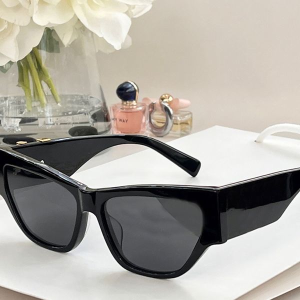 

2023 five-star review of the new model high-quality pc resin full frame wide glasses leg design fashionable punk rock style women's sun, White;black