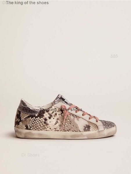 

sole heel small dirty shoes designer luxurious italian vintage handmade super-star ltd snake print sequin sneakers, Black