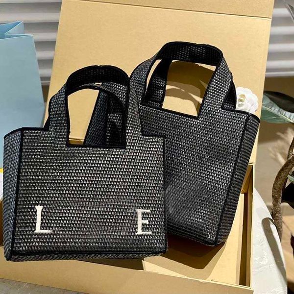 

designer beach bag embroidered straw woven shopping bag vegetable basket summer shoulder bags new spell beach holiday handbag purse 230615